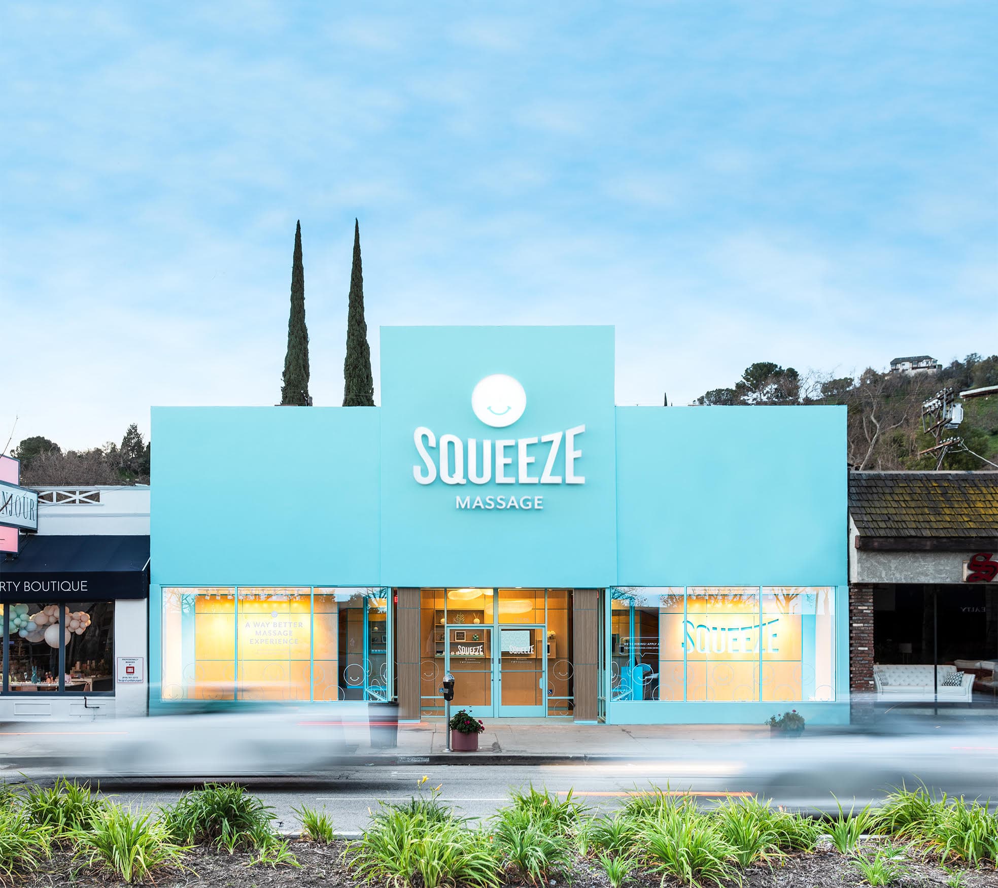A Squeeze Massage shop front